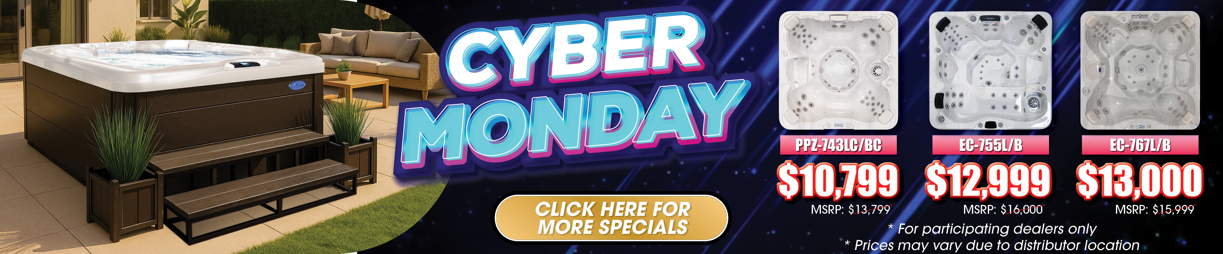 Calspas hot tub being used in a family setting - San Bernardino