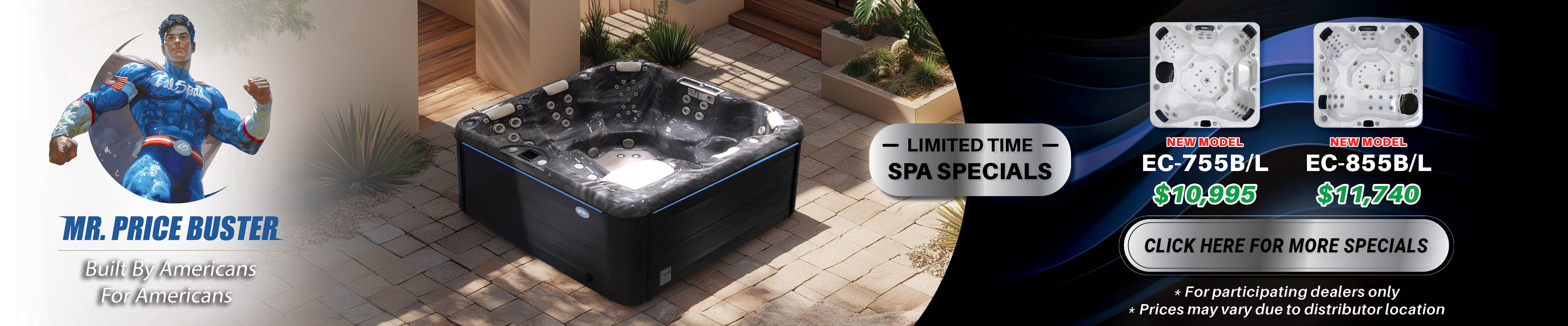 Calspas hot tub being used in a family setting - San Bernardino